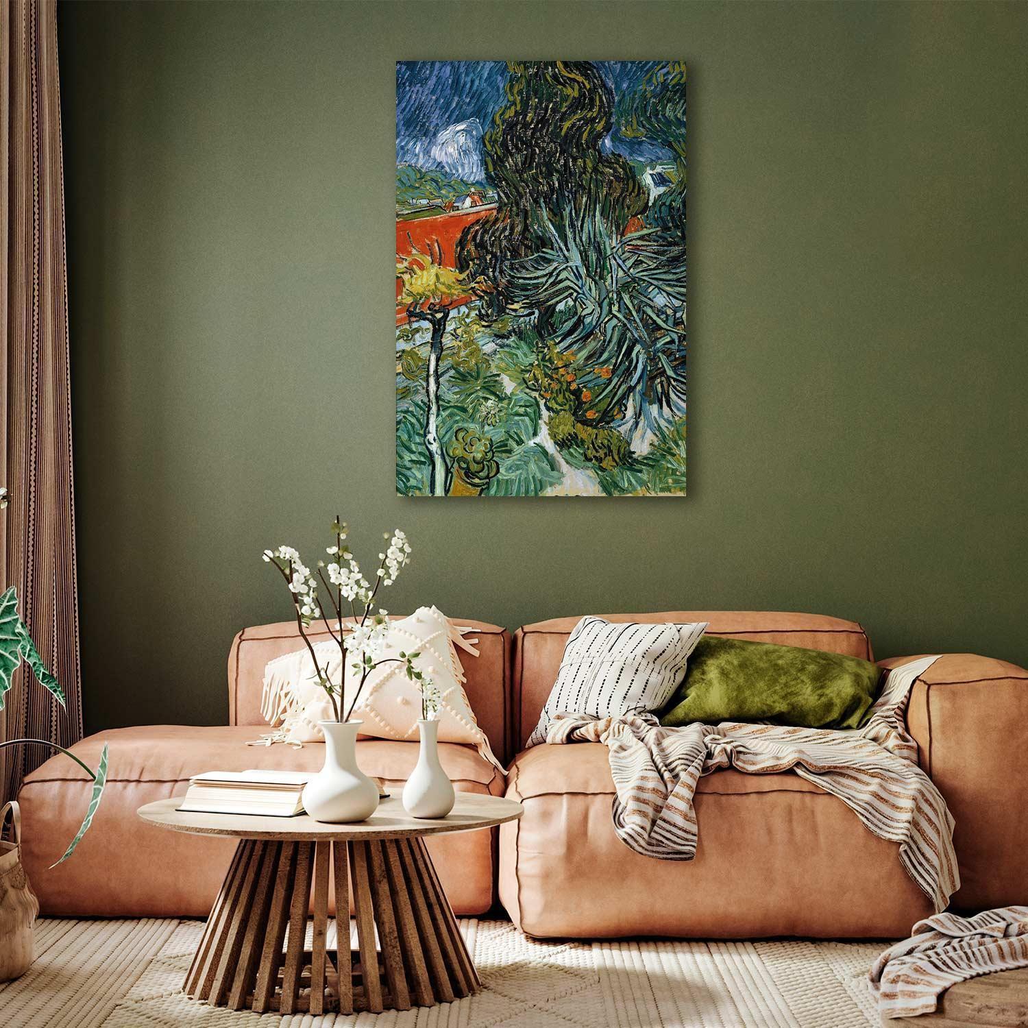 Leinwandbild - The Garden of Dr Gachet in Auvers (Vincent Van Gogh) Artgeist