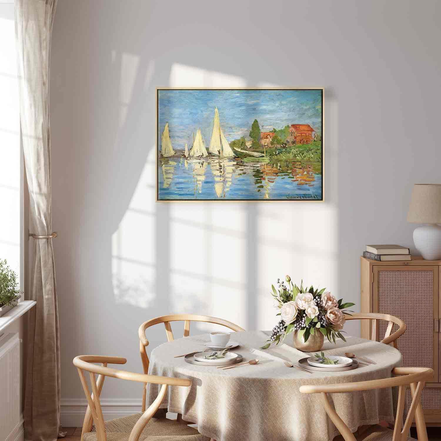 Leinwandbild - Regatta in Argenteuil Artgeist