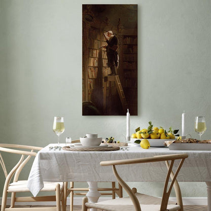 Leinwandbild - Carl Spitzweg – The Bookworm