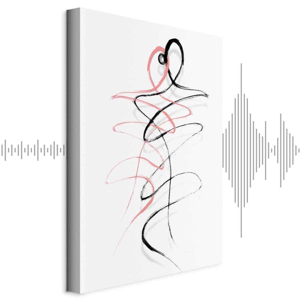 Leinwandbild - Tangled Passion (1 Part) Vertical