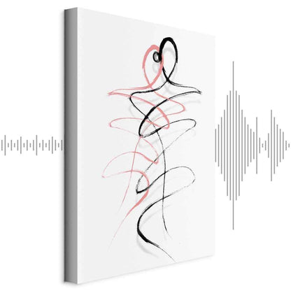 Leinwandbild - Tangled Passion (1 Part) Vertical