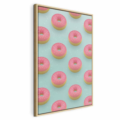 Leinwandbild - Pastel Donuts (1 Part) Vertical