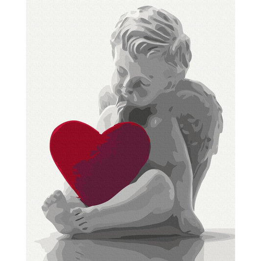 Malen nach Zahlen - Angel (Red Heart)