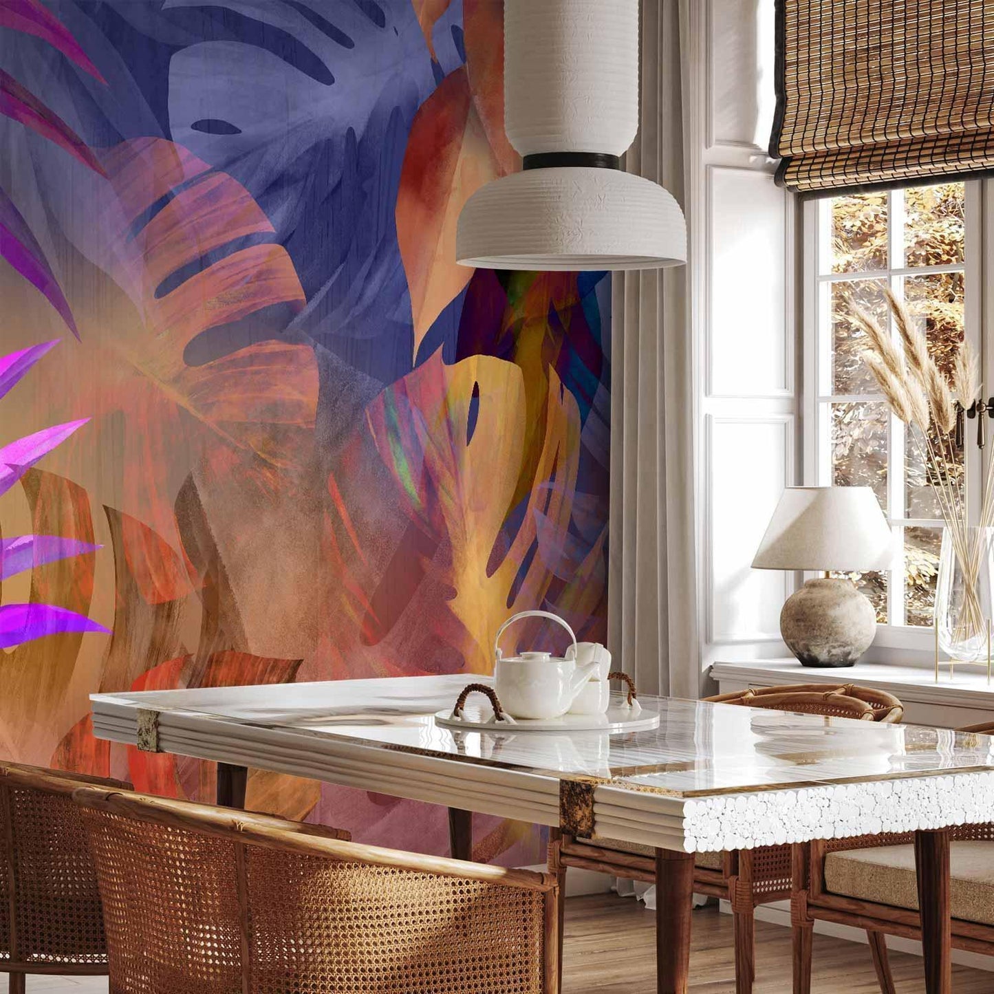 Fototapete - Vigorous Leaves - Third Variant