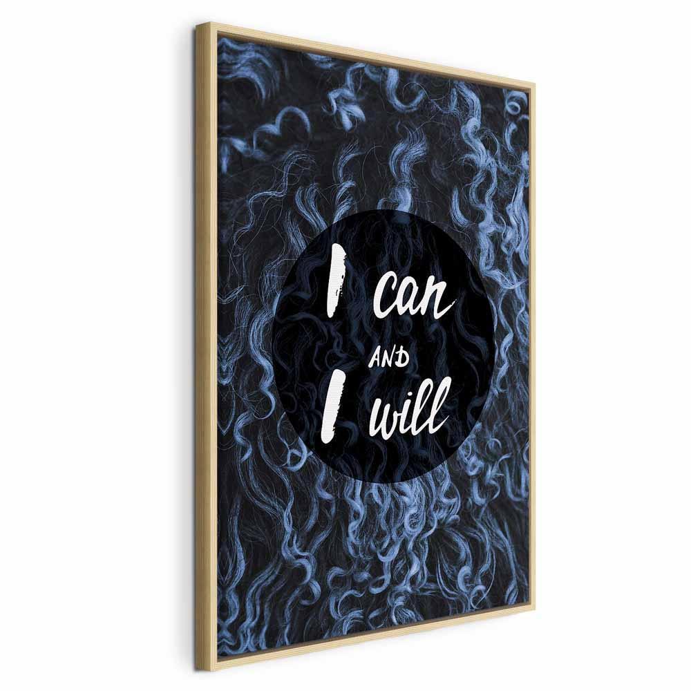Leinwandbild - I Can and I Will (1 Part) Vertical