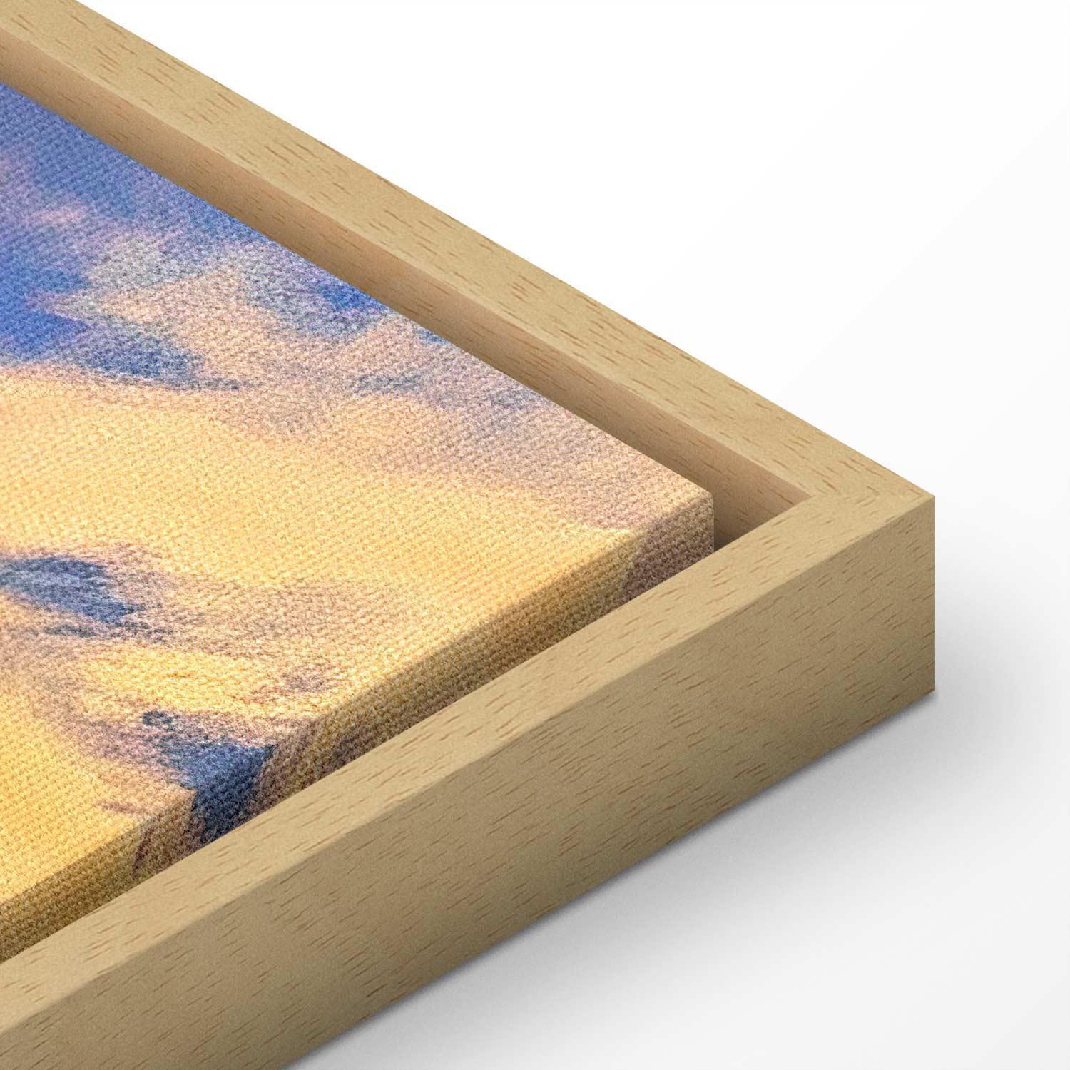 Leinwandbild - Beautiful Sunset - Clouds in Warm Shades Artgeist