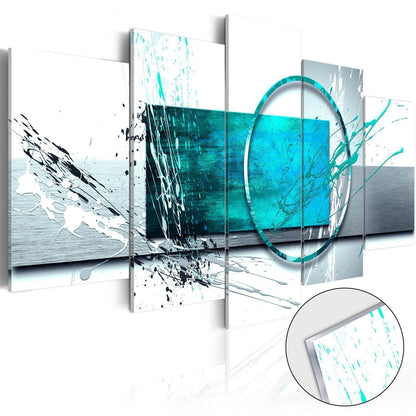 Acrylglasbild - Turquoise Expression