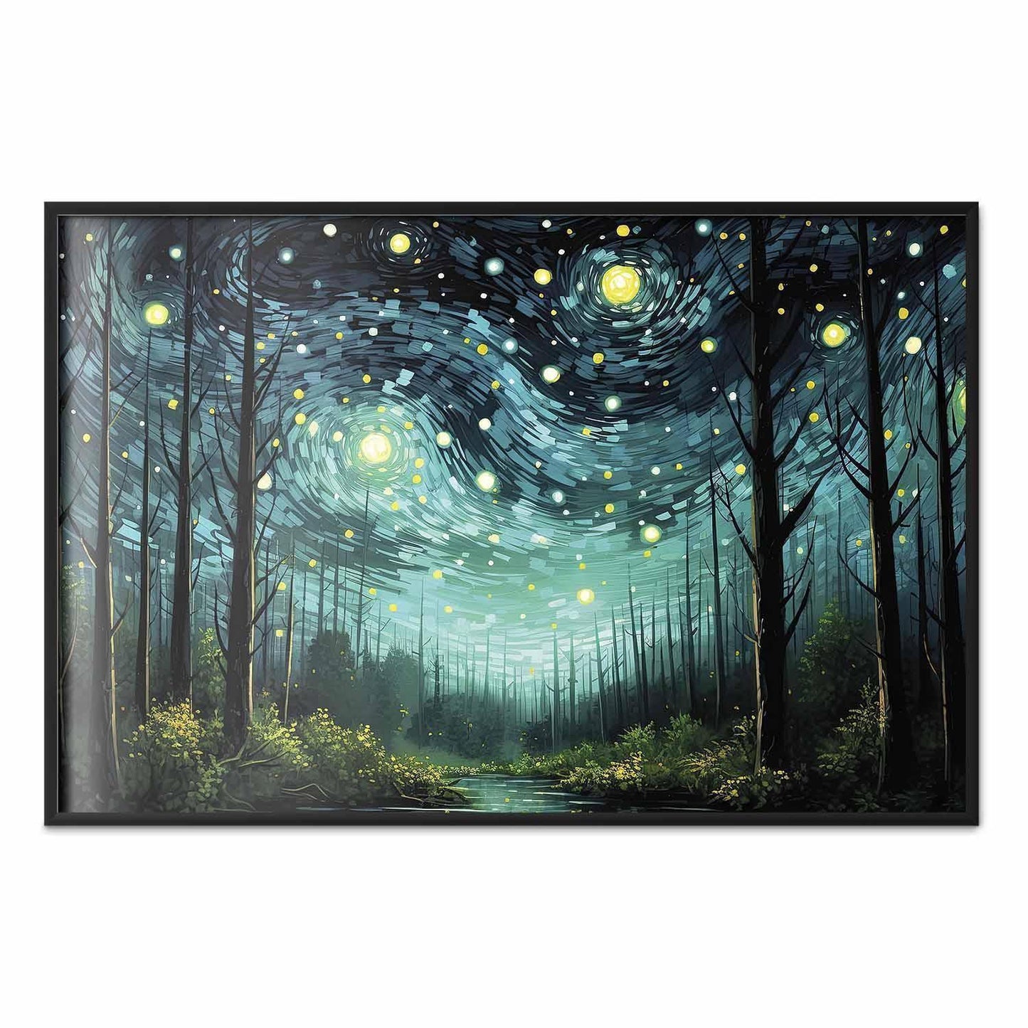 Poster - Starry night - a contemporary version of Van Gogh's night sky