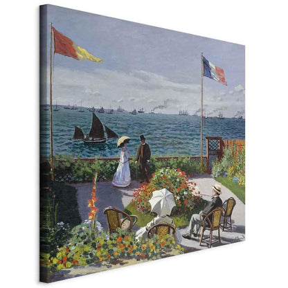 Leinwandbild - Claude Monet – Terrace at Sainte-Adresse