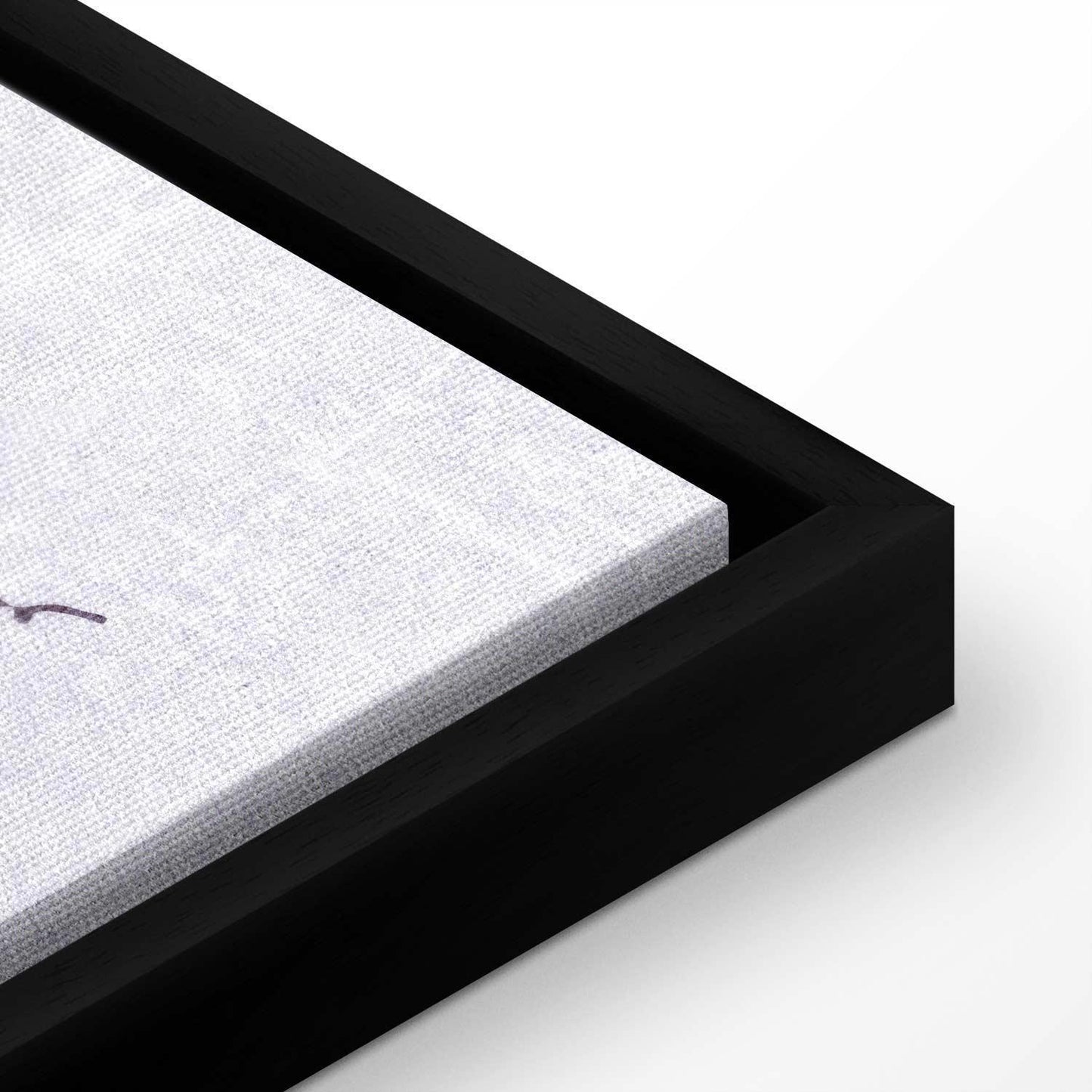 Leinwandbild - Majestic flight - a crane in flight in monochrome