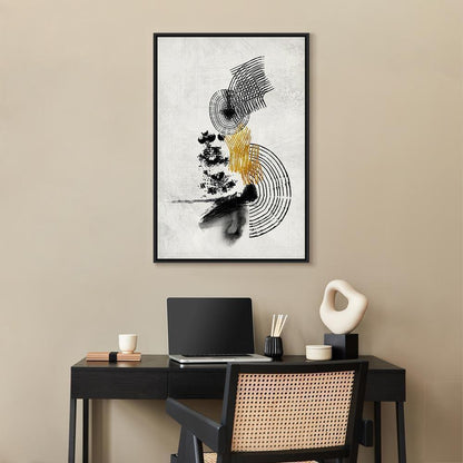 Leinwandbild - Landscape With the Sun (1 Part) Vertical