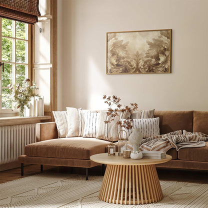 Poster - Carved Ornaments in Sepia Shades