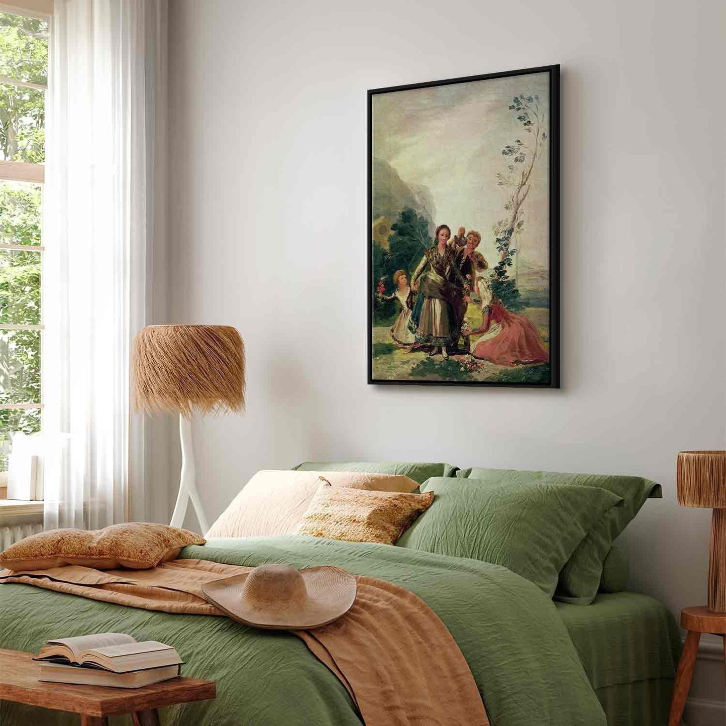 Leinwandbild - Francisco Goya – Spring or the Flower Seller