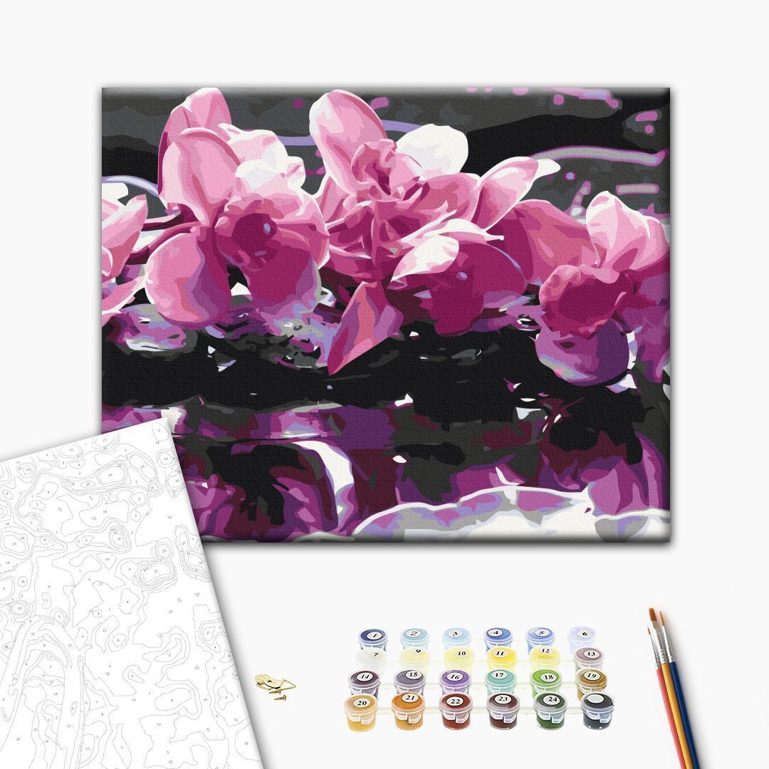 Malen nach Zahlen - Purple Orchid