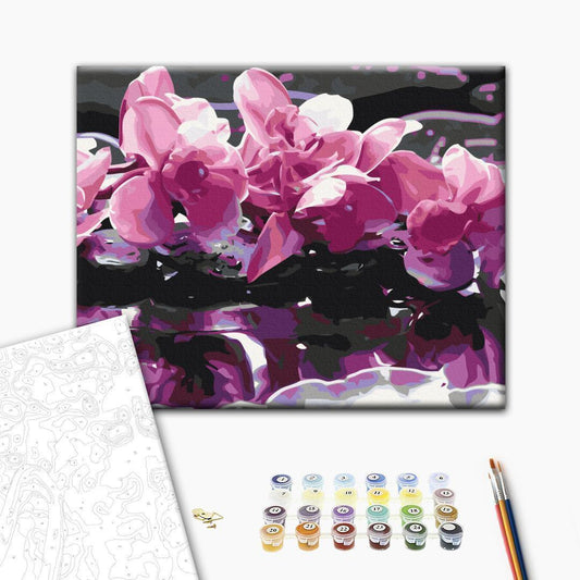 Malen nach Zahlen - Purple Orchid