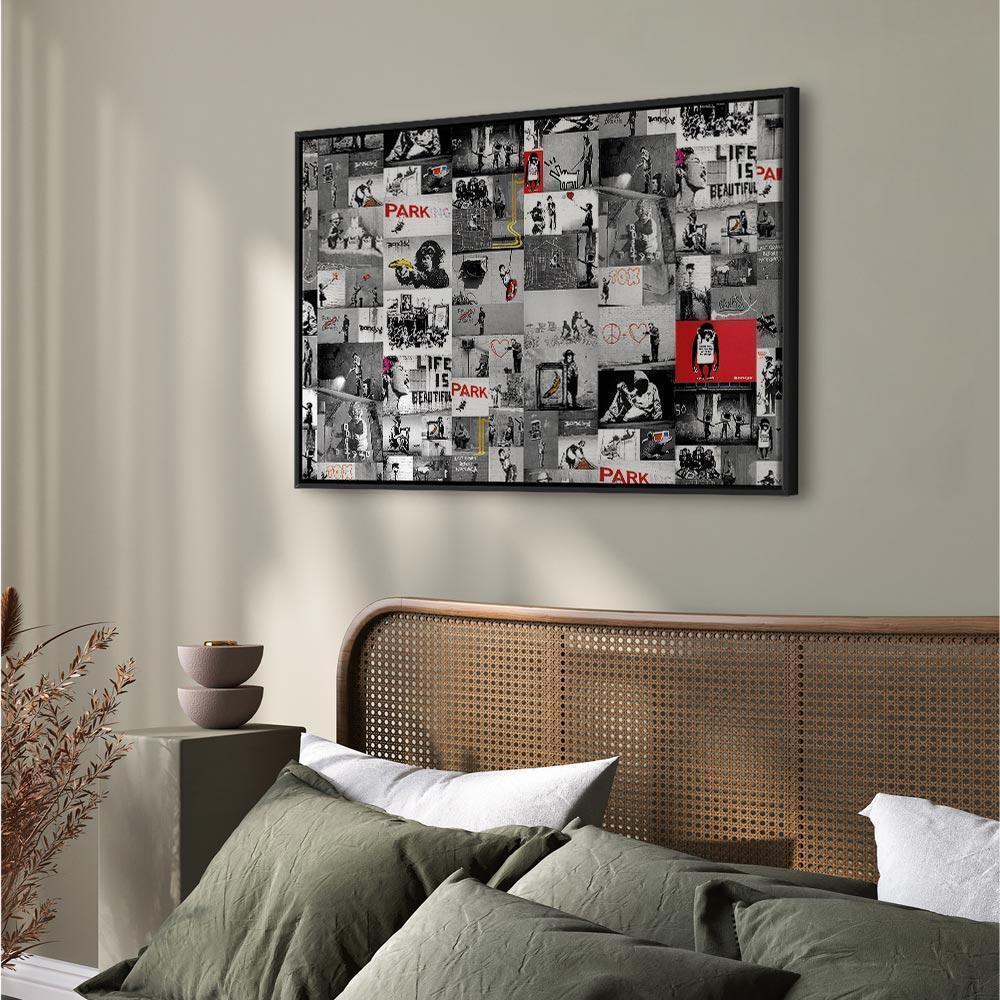 Leinwandbild - Street Art: Banksy