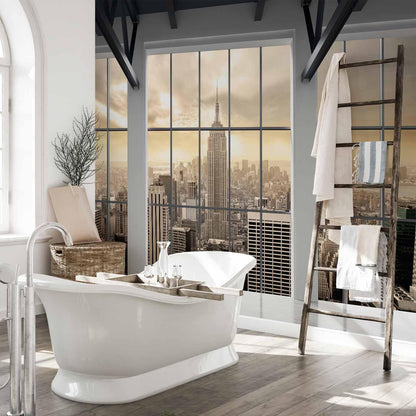 Fototapete - Clouds over New York City