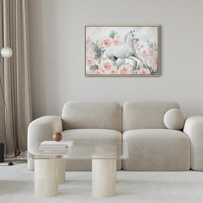 Leinwandbild - Gallop Among the Roses (1 Part) Wide