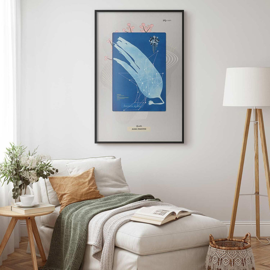Poster „Algen“ – Natürliches Wandposter in neutralen Tönen