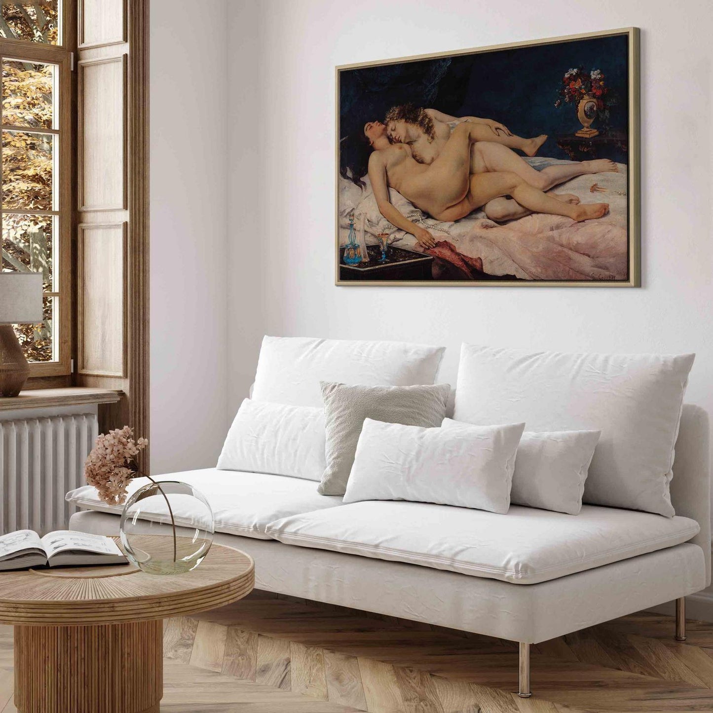 Leinwandbild - Gustave Courbet – Sleeping