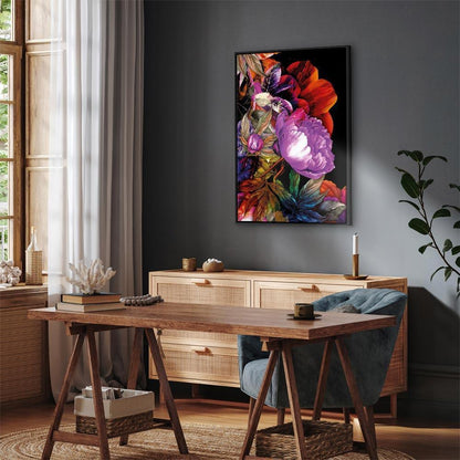 Leinwandbild - Nature in Summer Hues (1-part) - Flower Garden of Inspiration