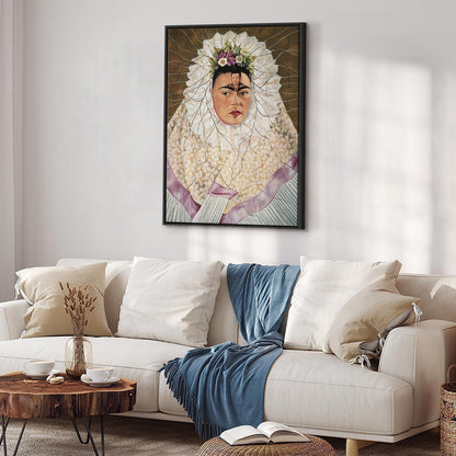 Leinwandbild - Frida Kahlo – Self-Portrait as a Tehuana (Diego on My Mind)