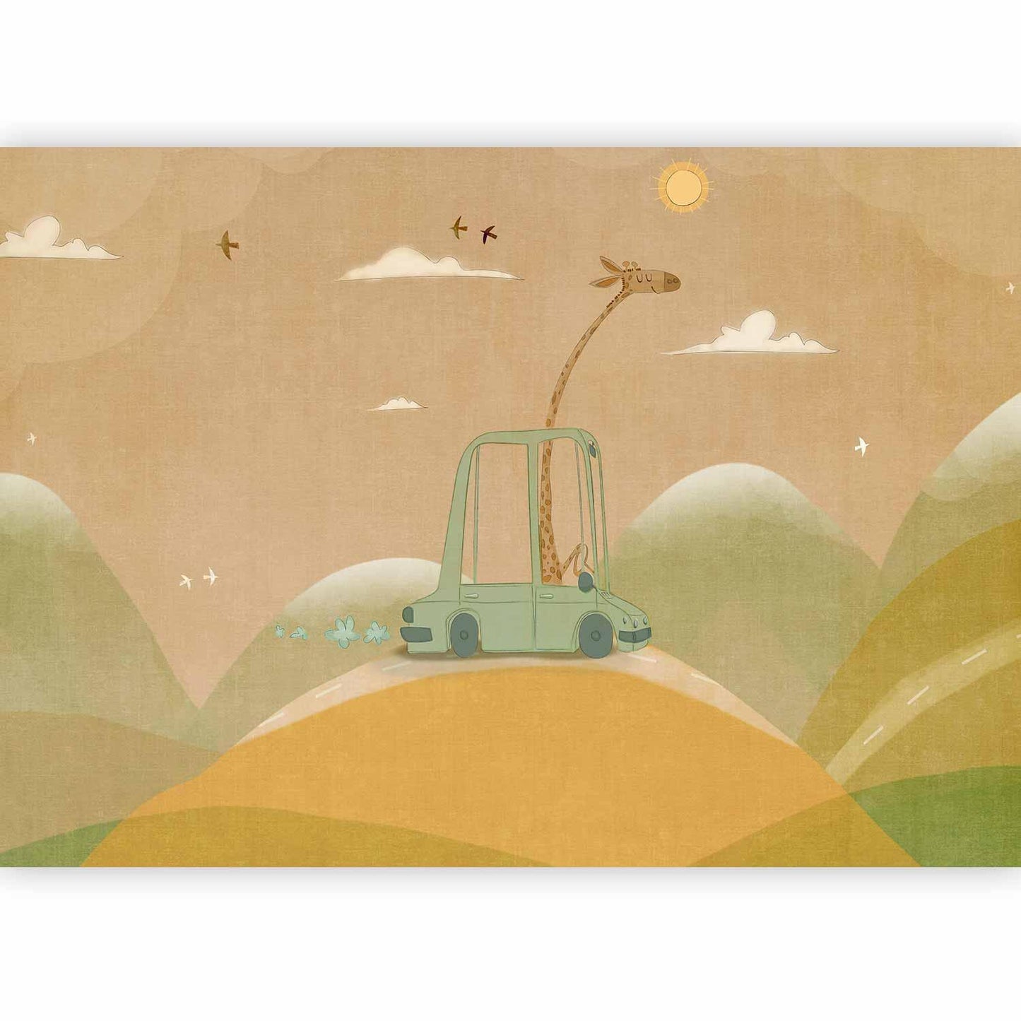 Fototapete - Traveling Giraffe