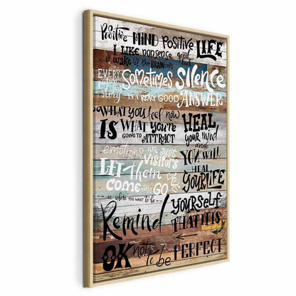 Leinwandbild - Positive Affirmations