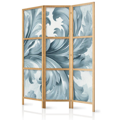 Japanischer Paravent - Botanical Motif with Leaves and Vines in Sandy Colors Artgeist