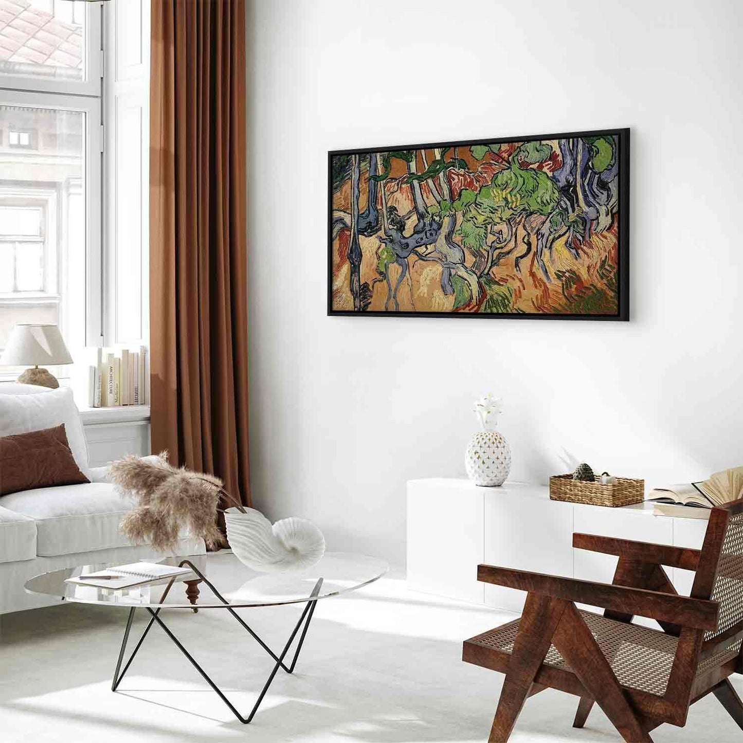 Leinwandbild - Vincent Van Gogh – Tree roots