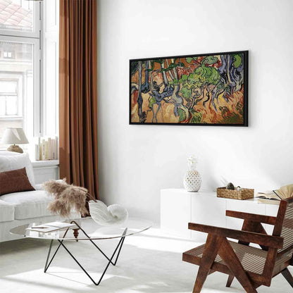Leinwandbild - Vincent Van Gogh – Tree roots