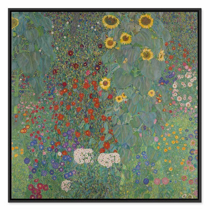 Leinwandbild - Gustav Klimt – Farm garden with sunflowers