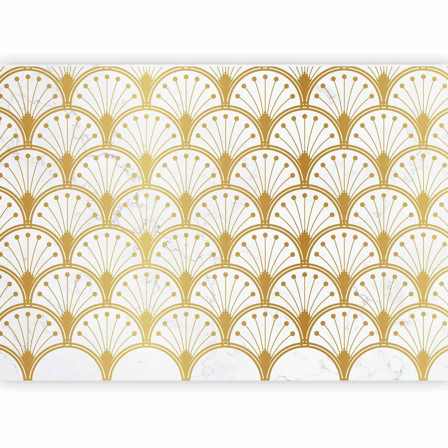 Fototapete - Gold and Marble Art Deco-inspired Pattern Artgeist