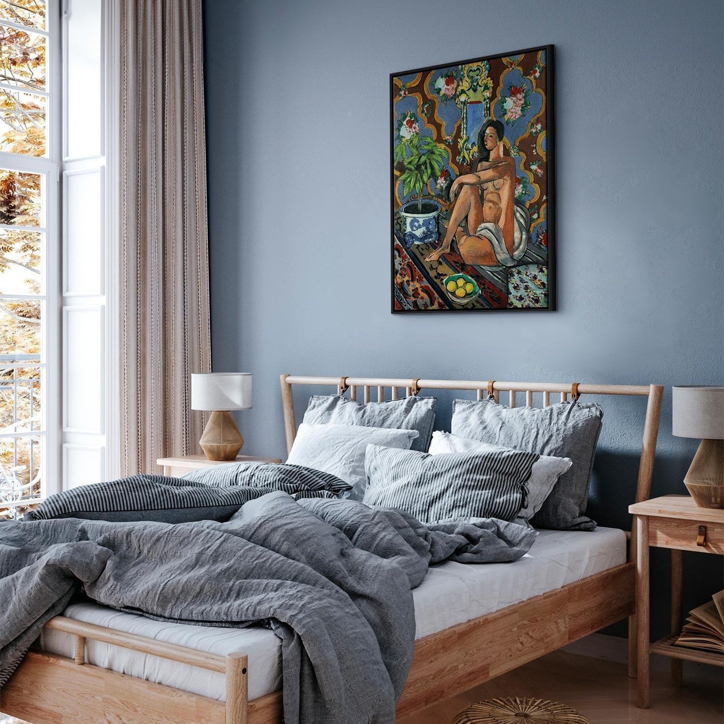 Leinwandbild - Henri Matisse – Decorative Figure on Ornamental Ground