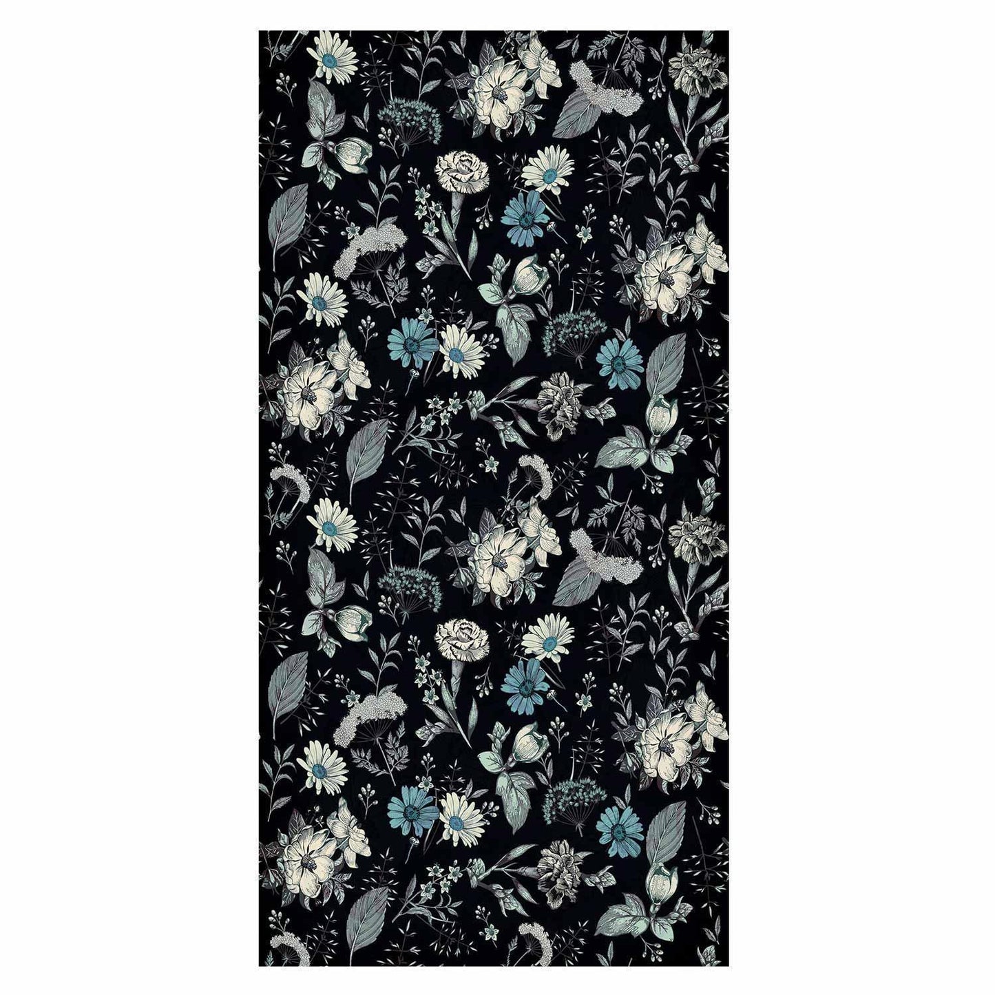 Tapete - Fragrant flowers and herbs - blue