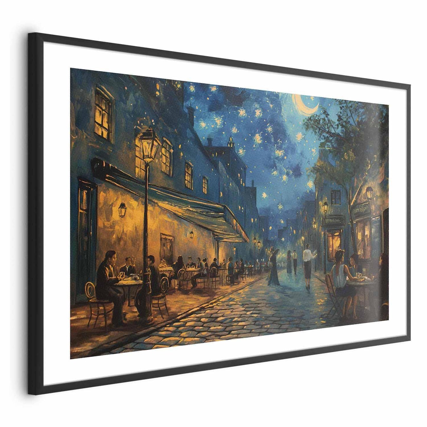 Poster - Paris street – a painting inspired by Vincent van Gogh's style