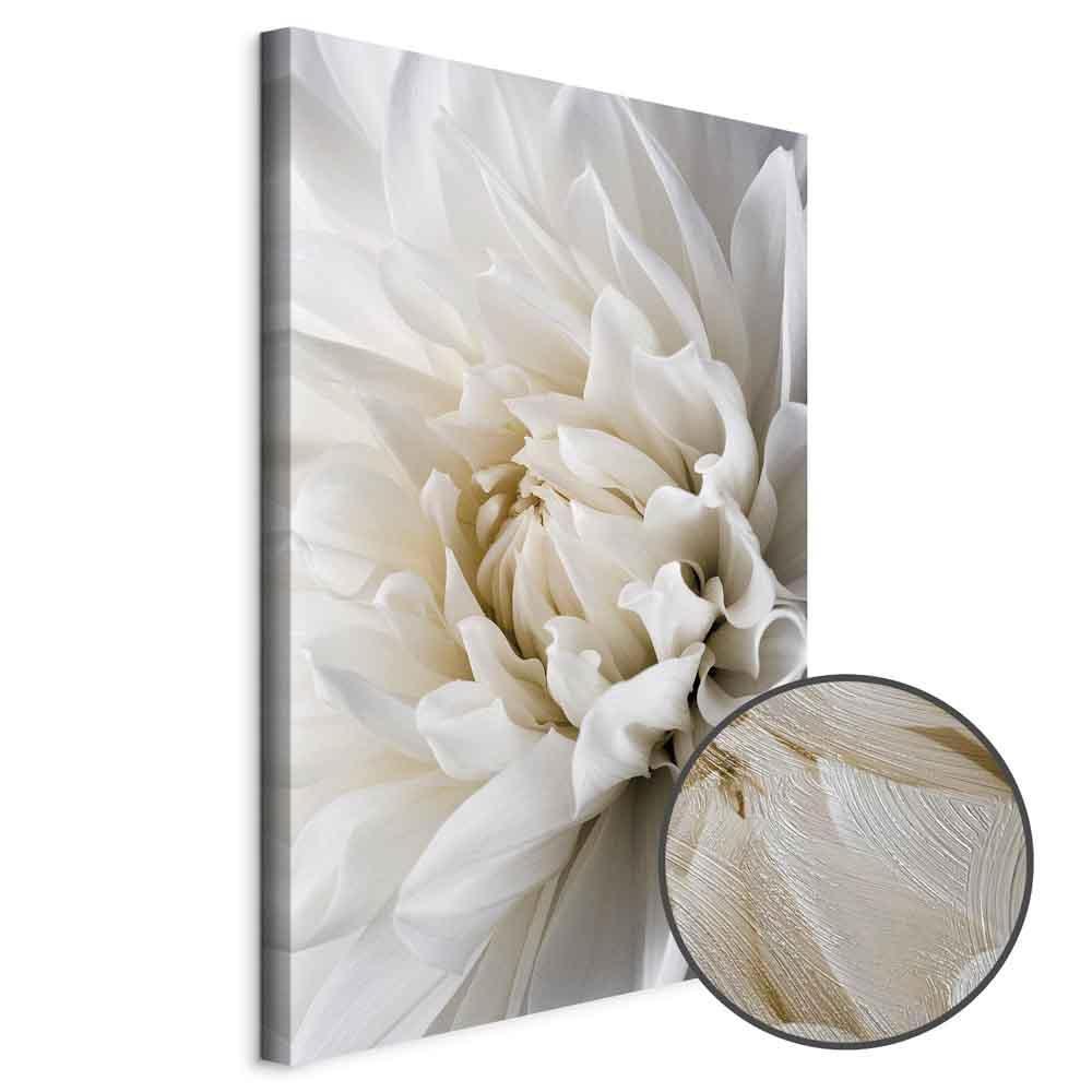 Leinwandbild - White Dahlia