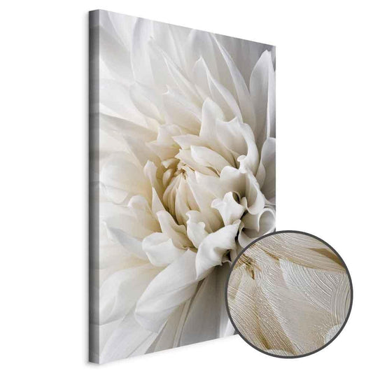 Leinwandbild - White Dahlia