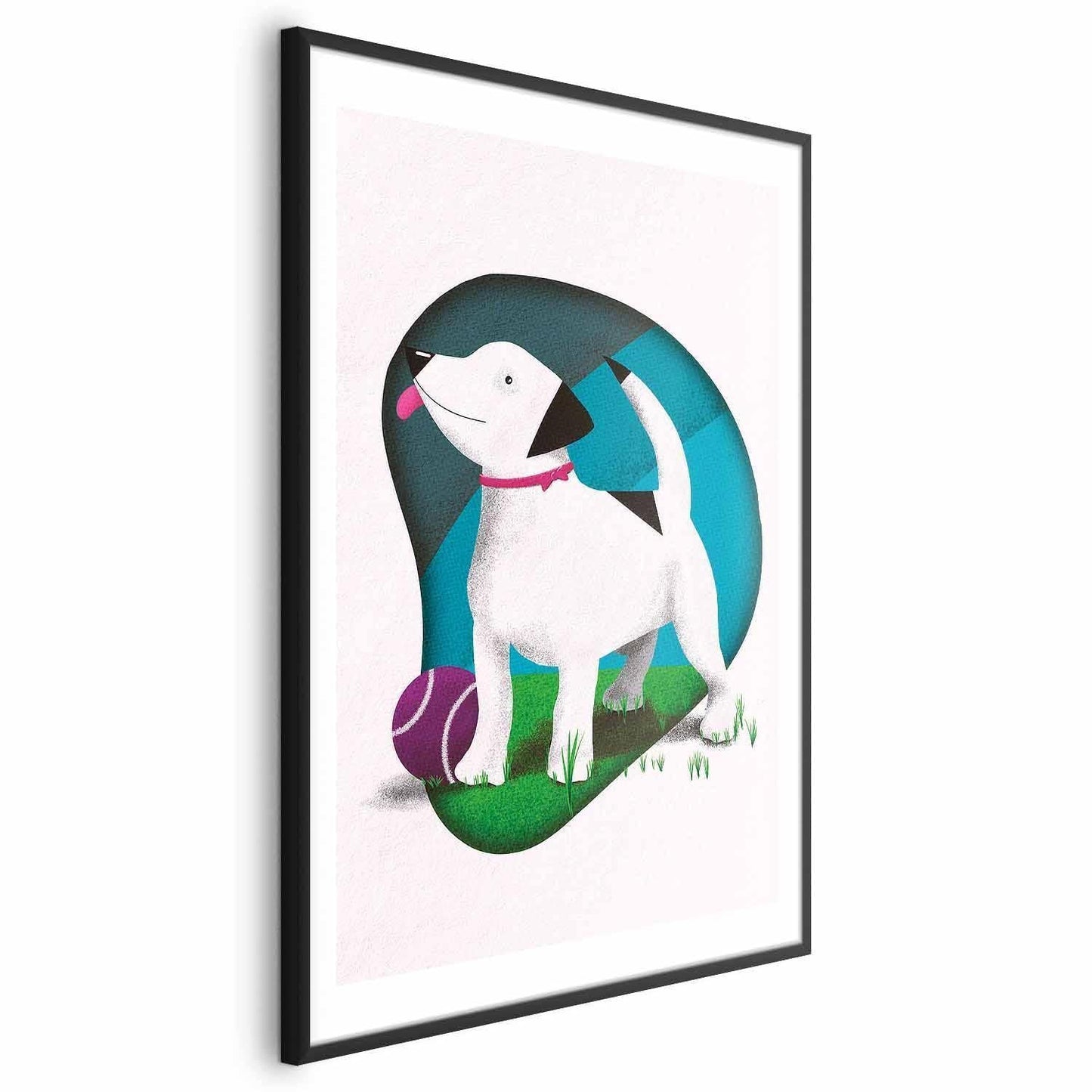 Poster - Dog and Ball Artgeist