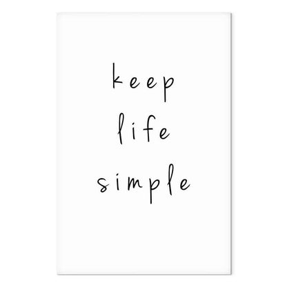 Leinwandbild - Message (1-part) - English Text in Motivational Tone