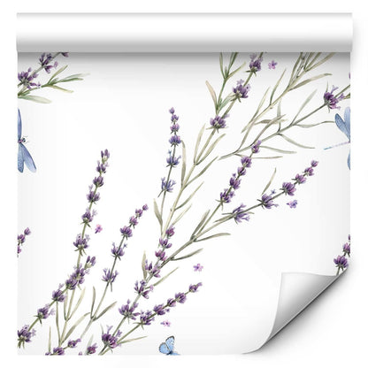 Tapete - Butterflies Among the Lavender Artgeist
