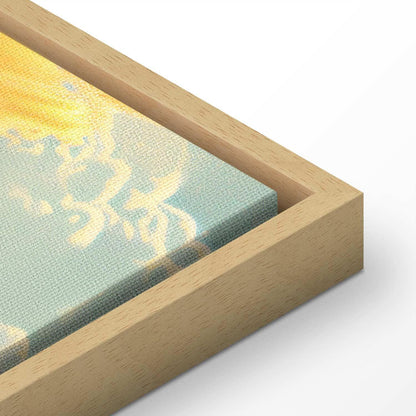 Leinwandbild - Last Breath of the Day: Clouds Illuminated by Evening Glow