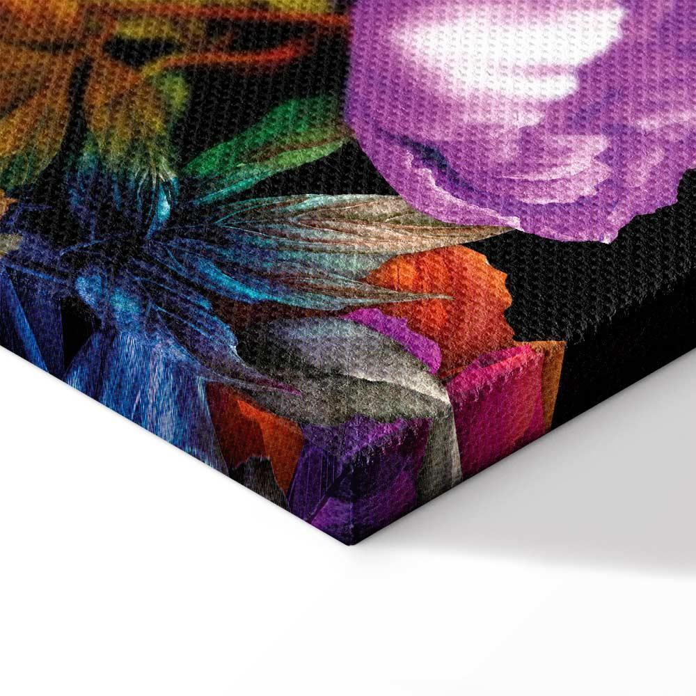 Leinwandbild - Nature in Summer Hues (1-part) - Flower Garden of Inspiration