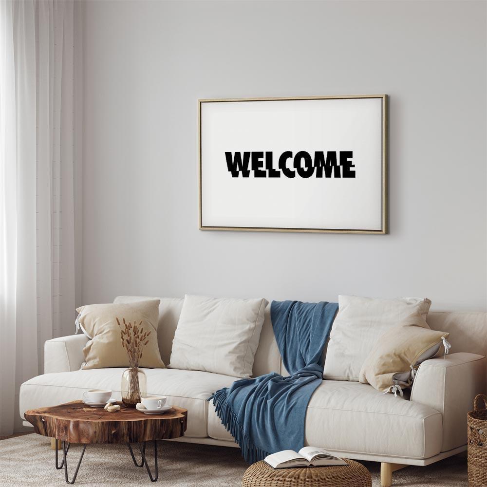 Leinwandbild - Welcome (1 Part) Wide
