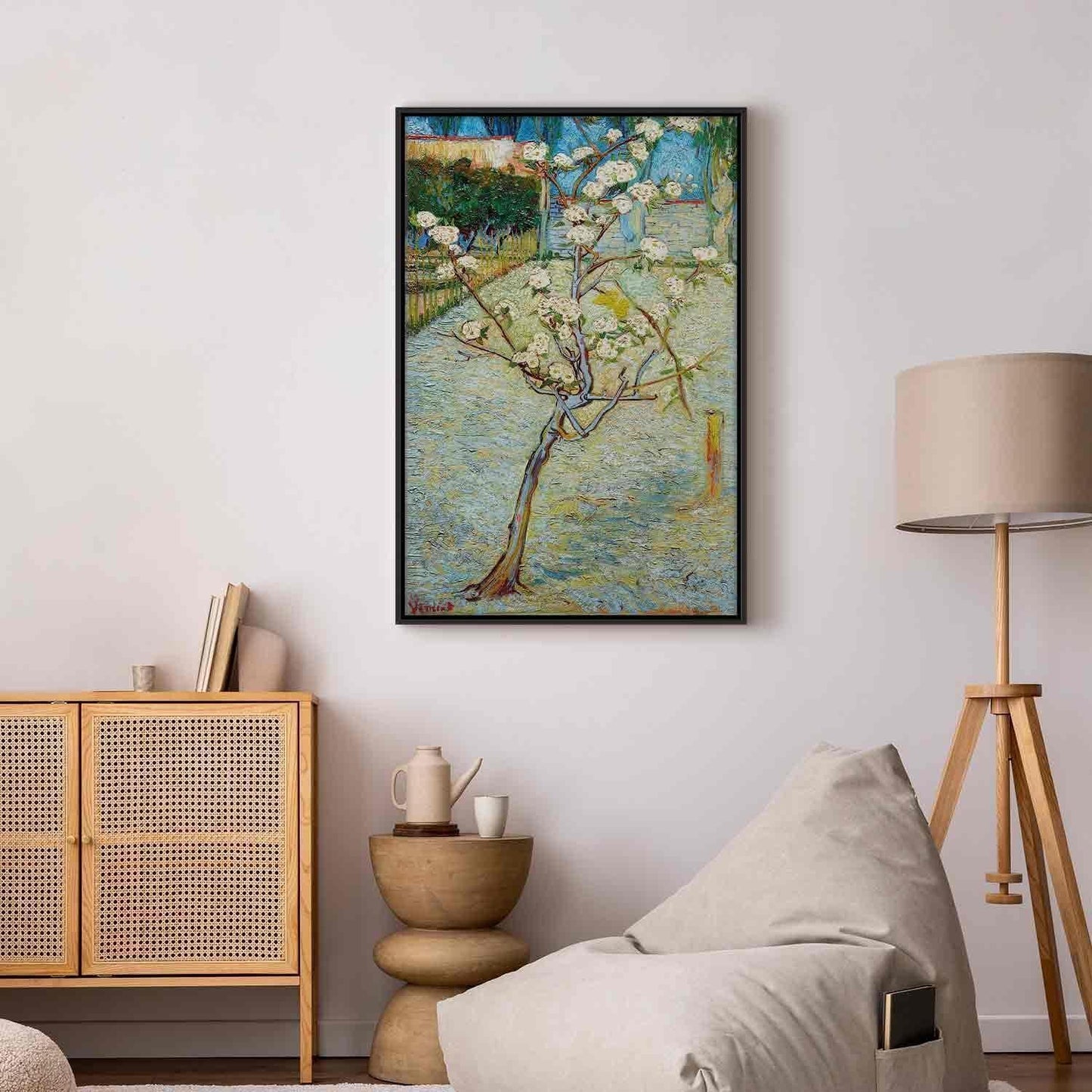 Leinwandbild - Blossoming Pear Tree Artgeist