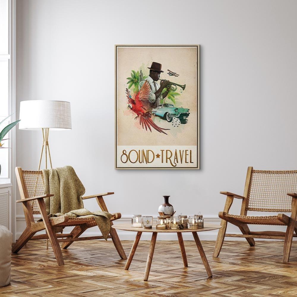 Leinwandbild - Sound Travel (1 Part) Vertical