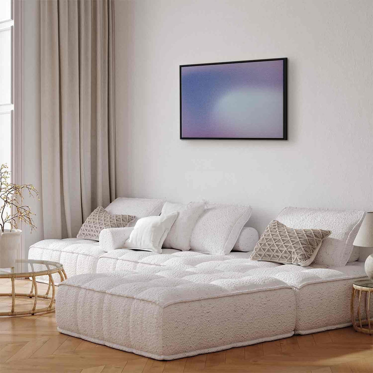 Leinwandbild - Heather Mist - Delicate Gradient Comprising Various Shades of Violet Artgeist