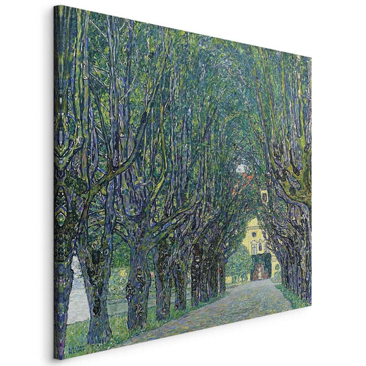 Leinwandbild - Alley of Trees in the Park at the Kammer Castle Art Artgeist