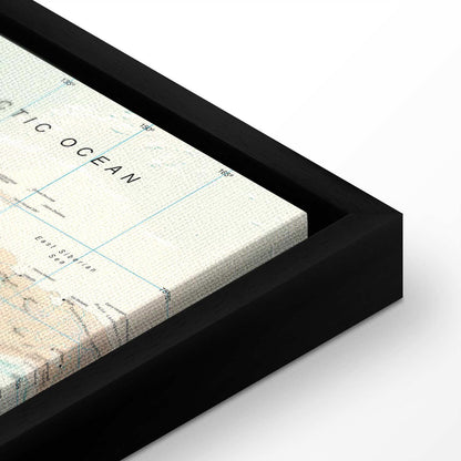 Leinwandbild - World Map: Beautiful World