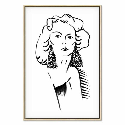 Leinwandbild - Romantic Blonde (1 Part) Vertical